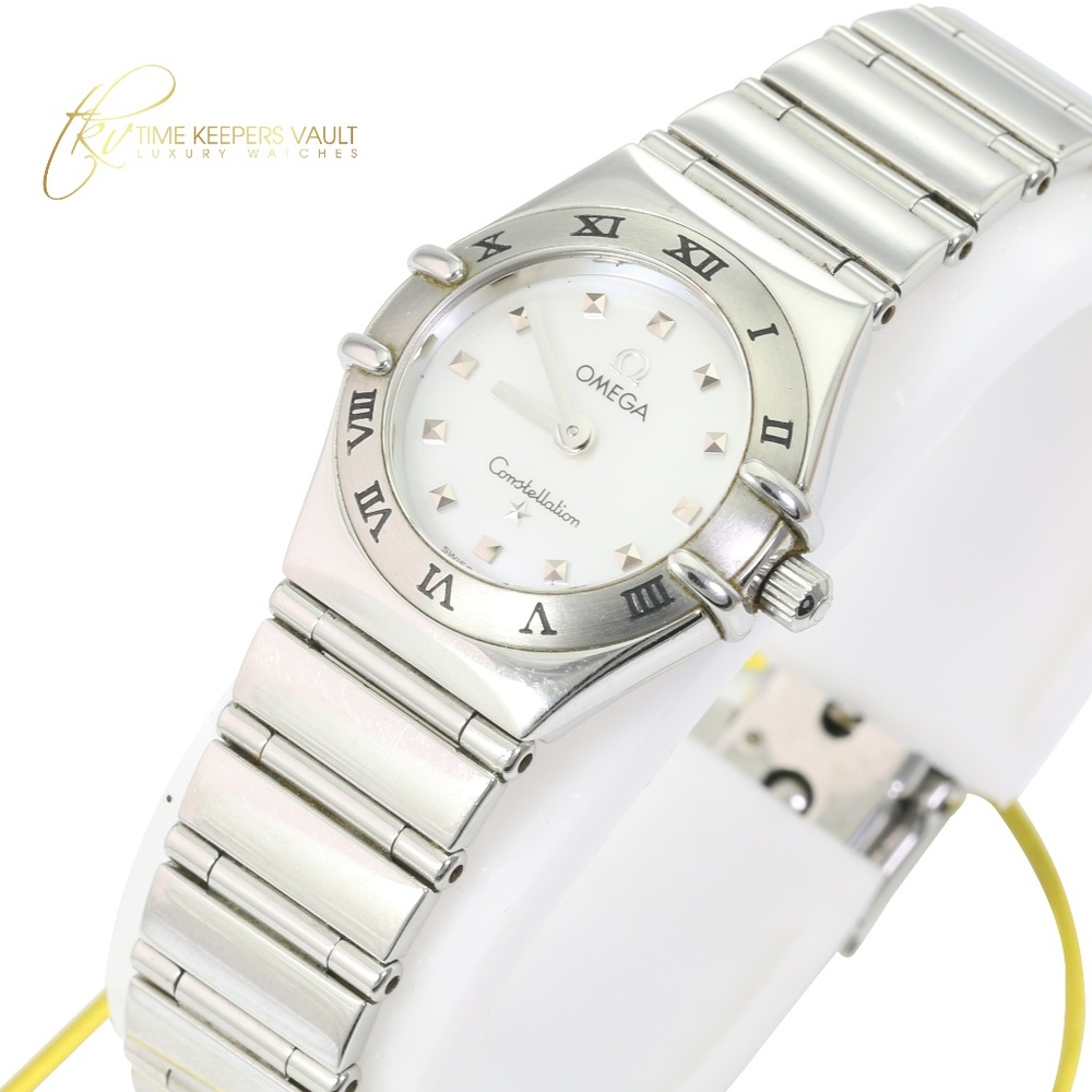 Omega Lady Constellation White Shell Dial 22mm - image 1